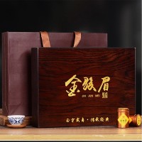 金駿眉紅茶桐木關(guān)小罐裝茶木盒禮盒裝茶葉武夷山300g