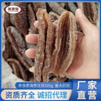 廠家直銷(xiāo)凍干海參 冷凍水發(fā)赤蟲(chóng)參 速東酒店海鮮食材批發(fā)