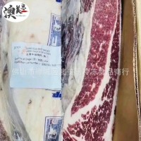 美國(guó)ibp藍(lán)標(biāo)前胸肥牛胸腹牛肉CHOICE原切谷飼雪花肥牛燒烤火鍋餐