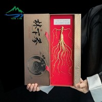 長(zhǎng)白山人參抽拉式禮盒東北特產(chǎn)林下參非野山參生曬參紙盒整枝干貨